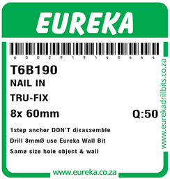 T6B190 - Tru-Fix Countersunk -T6B190_Label_T